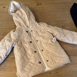 Old Navy Kids Quilted Puffer Jacket - Cream